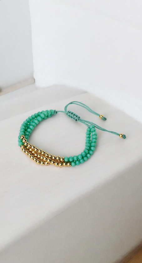 Turquoise and Gold Bracelet