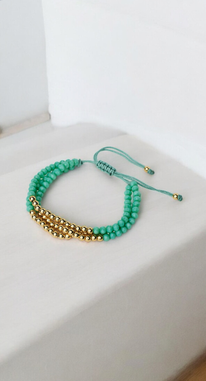 Turquoise and Gold Bracelet