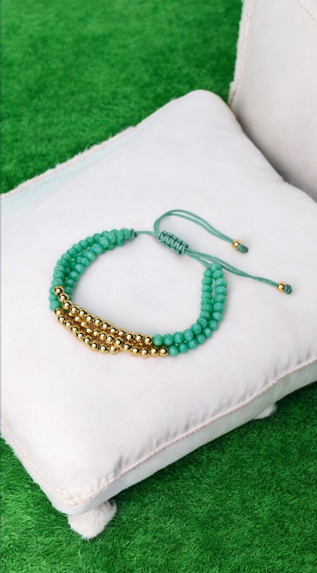 Turquoise and Gold Bracelet