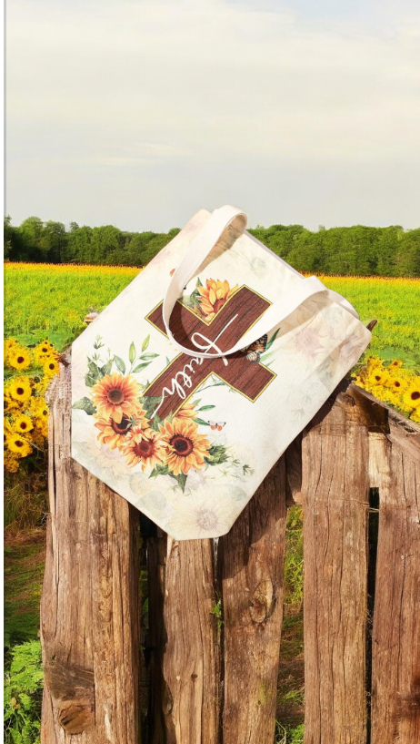 Bolsa con Citas Bíblicas y Vasos con Girasole 🌻📖