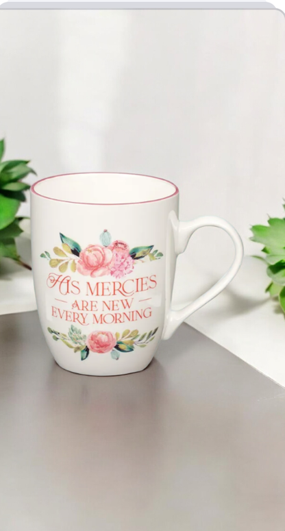 Bolsa con Citas Bíblicas y Tazas Floral 🌸 📖