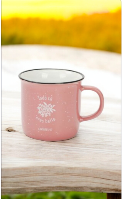 Pink and White Bible Quotes Mugs 🌸