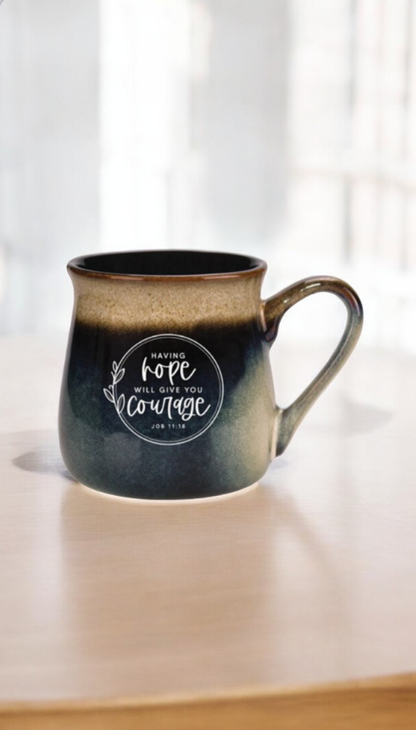 Mug with Biblical quote in Job 11:8