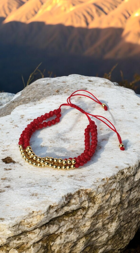 Red and Gold Bracelet