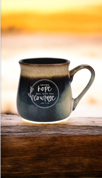 Mug with Biblical quote in Job 11:8