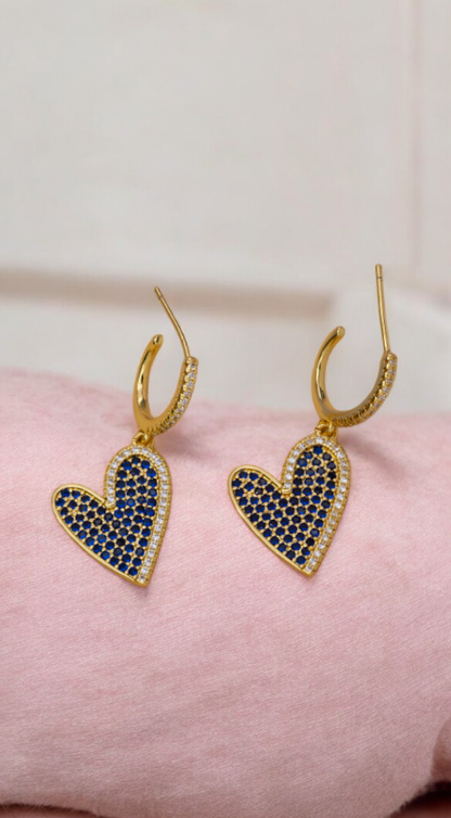 Aretes Corazón de la Marína