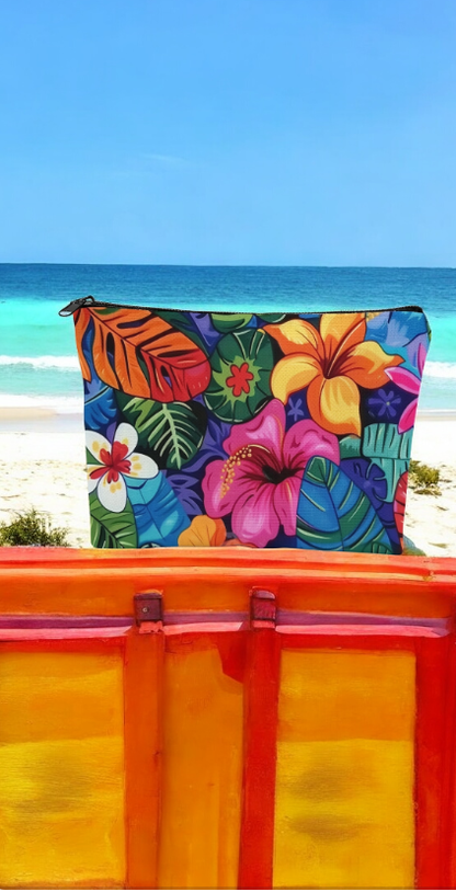 Bolsa para Maquillaje floral 💐