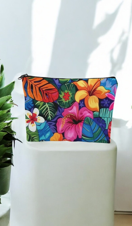 Bolsa para Maquillaje floral 💐