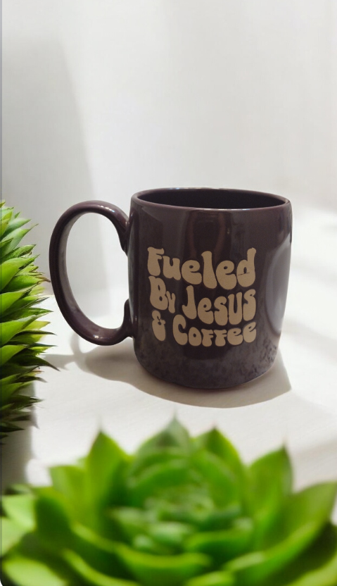 Coffee mug "Fueled by Jesus and Coffee"☕